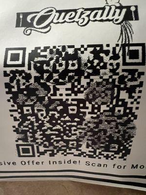 QR code on label