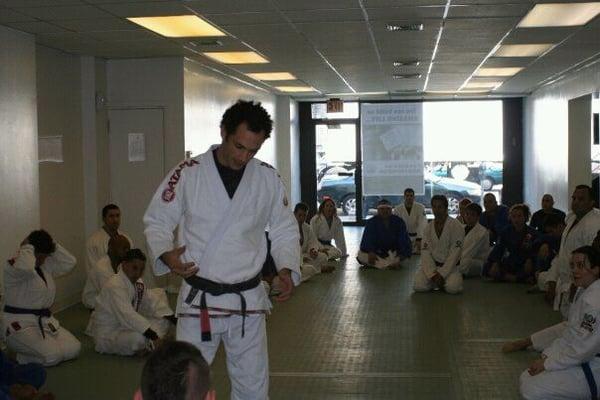 Every class is taught by the professor who is a black belt