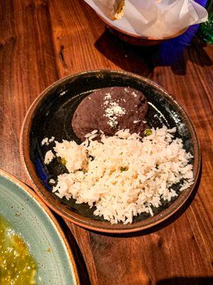 Side of rice and beans