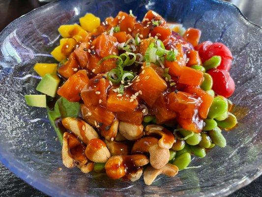 Rainbow salmon bowl