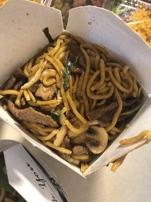 Beef lo mein