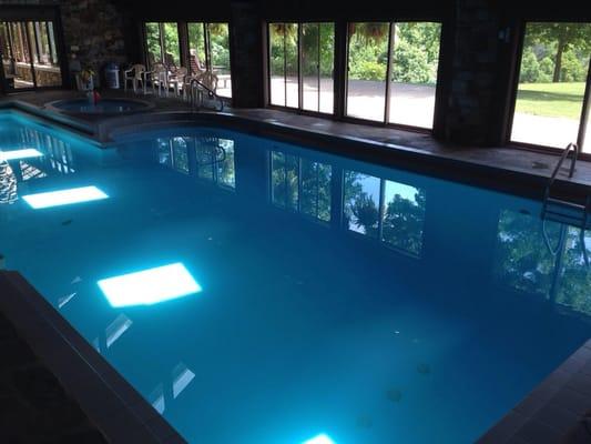 Indoor heated lap pool