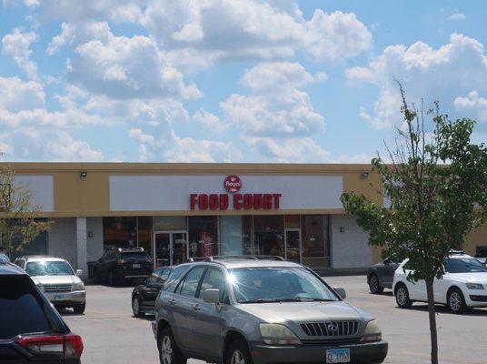 Strip mall storefront.