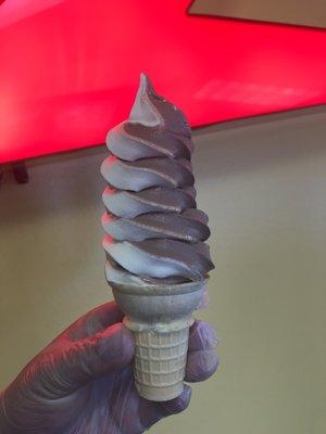 Soft serve ice cream. Your choice of vanilla chocolate or swirl!