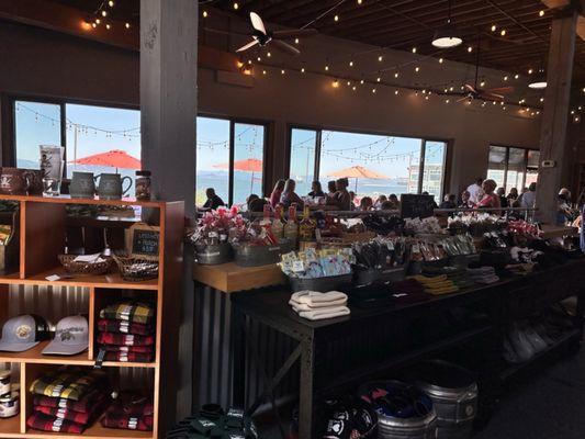 View from the bar toward the Columbia River windows.