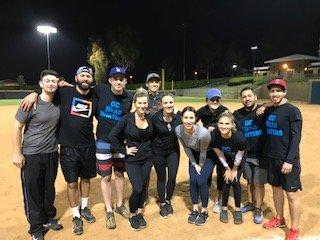 The Eastridge "OC Headhunters" softball team