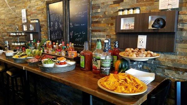 Sunday Bloody Mary bar.