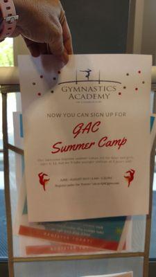 Summer camp flyer