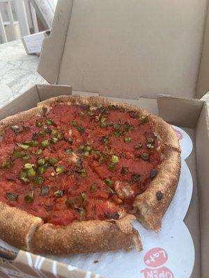 Sausage deep dish vegan