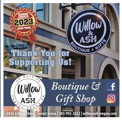 Gold Ribbon winner 2023 Best Gift Shop & Best Boutique