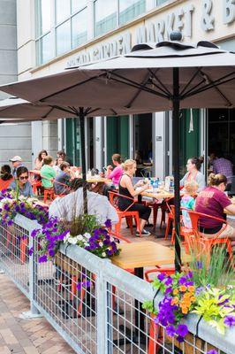 Outdoor Seating on the Ped Mall in Downtown Iowa City!