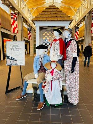 Display outside of the gift shops at the CW Visitors Center