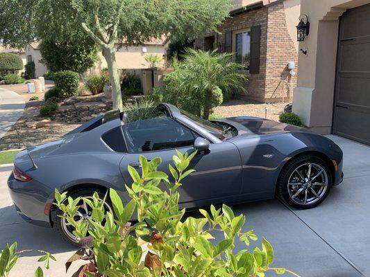 Our new 2021, Mazda, MX5 Miata, in Polymetal Gray