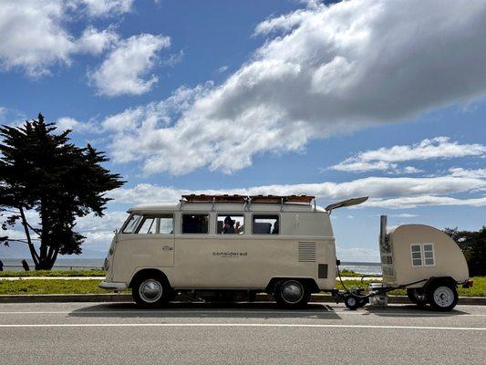 Considered Bus along Shoreline Park ready to serve you!