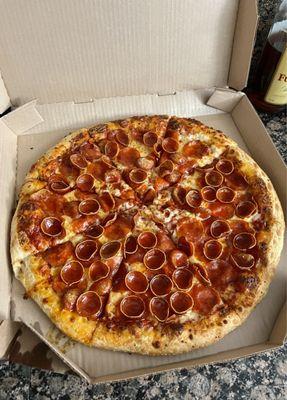 Hot Honey Pepperoni Pizza