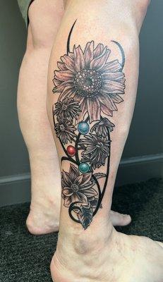 After tattoo of my cover up. I love it!