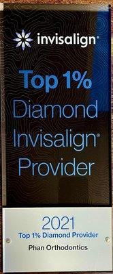 Phan Orthodontics is a trusted Top 1% Diamond Invisalign Provider!