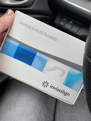 My Invisalign retainers!