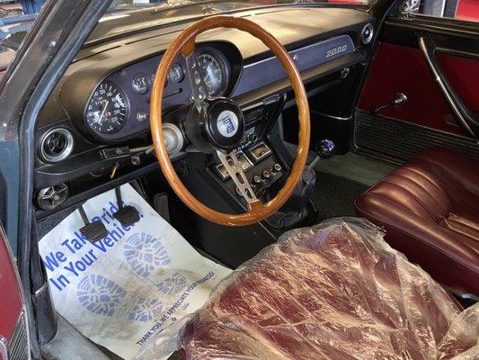 1973 Lancia Flavia in for service