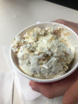 Quarterback crunch ice cream