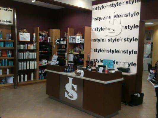 In side instyle salon you'll find many great hair lines and nail polishes such as OPI and china glaze