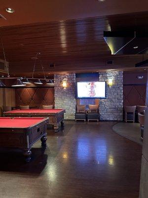 Entertainment, pool tables