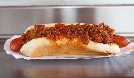 Our Famous Curbside Cafe Chili Dog