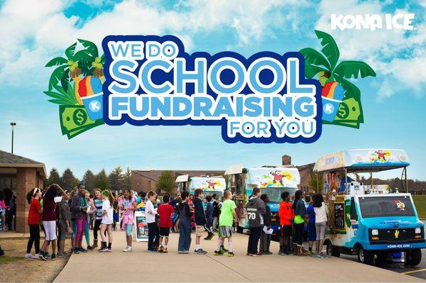 That's right! We LOVE fundraising for your school! Email us at: raharroun@kona-ice.com to find out how!