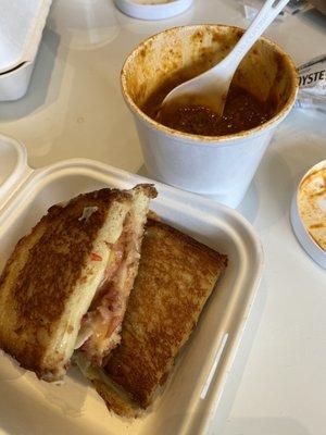 Jammin' Bacon Grilled Cheese Sandwich and Two Alarm Chili