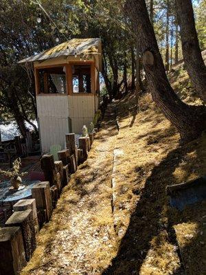 The trail to the Witches Cove Garden