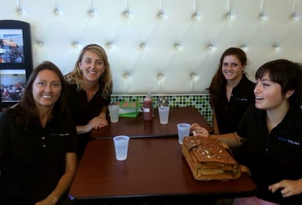 The Ladies of Xero Solar on a lunch break