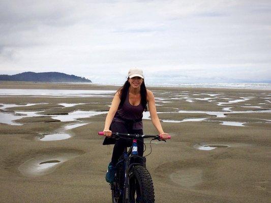 Riding on the beach of Washington