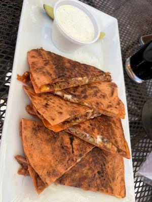 Pullled pork quesadillas