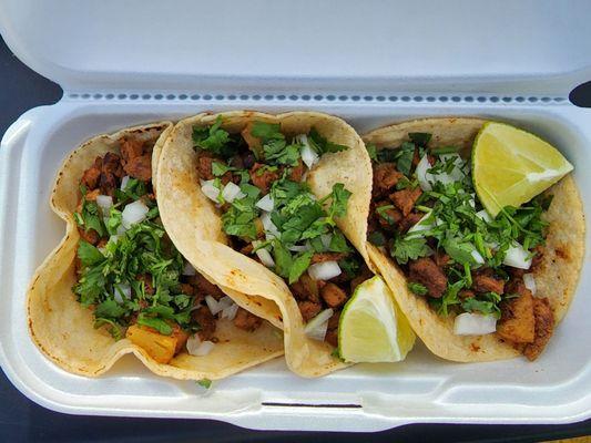 Al Pastor tacos.