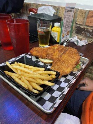 Pork tenderloin sandwich