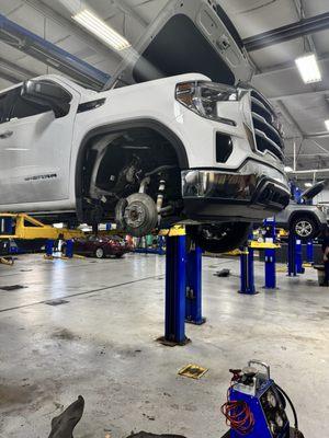 Truck at Jim Murphy's repair center