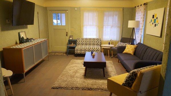 Staged the living room after cleaning  - wonderful job!