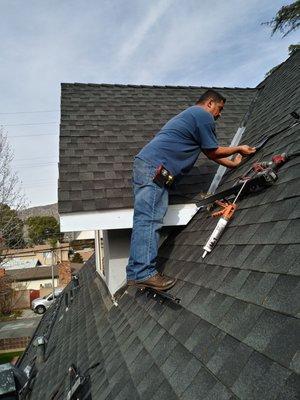 Steep roof solar...nice.