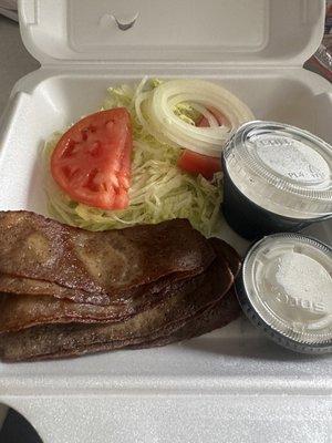 Gyro plate (ordered without pita)