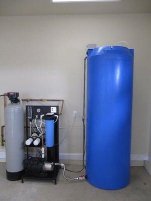 Iron filter and whole house reverse osmosis system