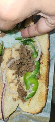 Steak sandwich for $12