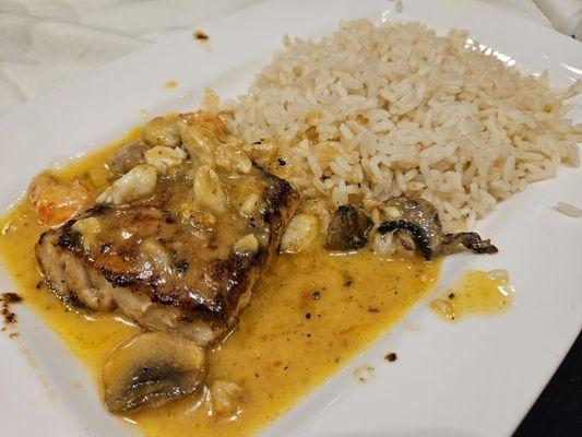 Half portion Mahi Mahi New Orleans