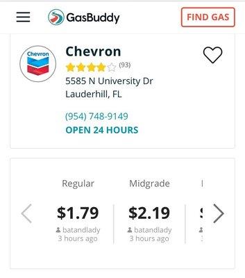 Low-price, high quality gas on 04/29/2020!!