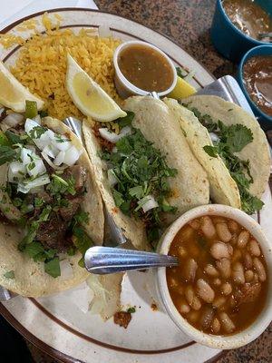 Barbacoa Beef, Chicken and Pork Tacos