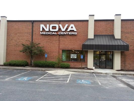 Nova Medical Centers' location in Atlanta, Georgia, off of Fulton Industrial Blvd.