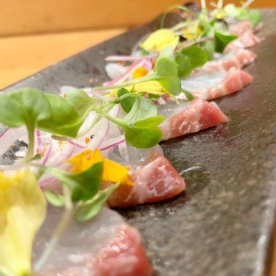 Red snapper carpaccio