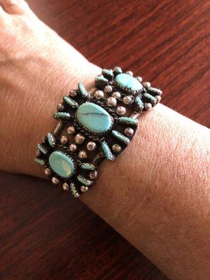 Vintage Zuni Turquoise bracelet.