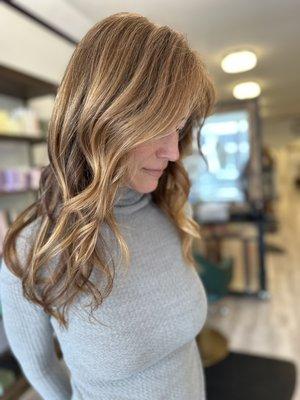 Copper blended haircolor