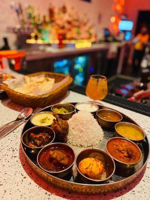 Chicken thali