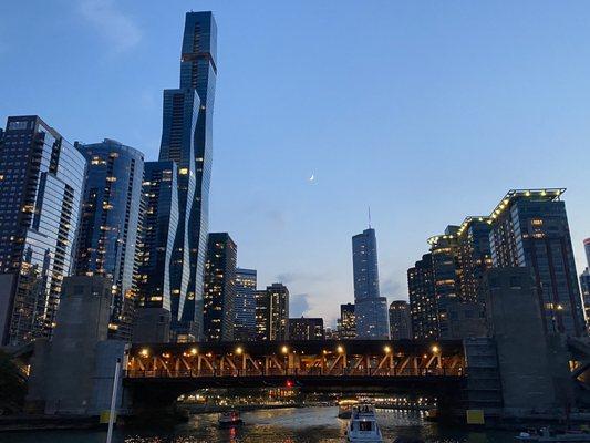 Skyline from sunset cruise.